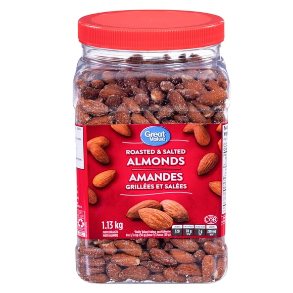 Great Value Amandes Grillées & Salées