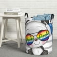 thumbnail image 5 of Goofa Panda with Sun glasses Printed Circular Hamper,Laundry Basket with Handles,Storage Baskets Foldable,Large Capacity Laundry Hamper-Medium, 5 of 8