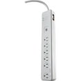 thumbnail image 1 of Energy Saving 6 Outlet Surge Protector - with Remote Control + 5' Cord, White, 1 of 2