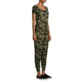 thumbnail image 4 of No Boundaries Juniors’ Short Sleeve Casual Jumpsuit, 4 of 6