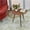 Orange, variant on 16 x 18 in. Handmade Iron Round Tray Side Table, Orange