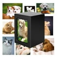 thumbnail image 4 of Wuztai Photo Frame Wood Memorial Pet Urn Cremation Box, MDF Pet Ashes Container Holds 30 Cubic Inches, Dog Cat Memorial Keepsake Brown, 4 of 7