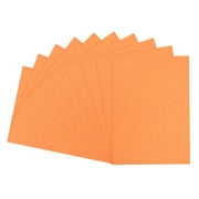100Pcs Leather Texture Paper Binding Covers, Binding Presentation Covers, 8.5x11.5 Inches, 8 Mil 58 Lb, Orange Red