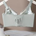 thumbnail image 6 of Women's Comfort Front Zip Wireless Bra - Soft Lifting Shaping Adjustable Support Bra for Daily & Fitness Light Green 36, 6 of 8