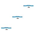 thumbnail image 1 of maskred Tige de Liaison de Direction pour 1/12 ECX Rc RGT136100 Performance de la Voiture Rc avec Tige de Liaison de Direction en Alliage d'Aluminium pour 1/12 ECX Rc Bleu 3Set, 1 of 6