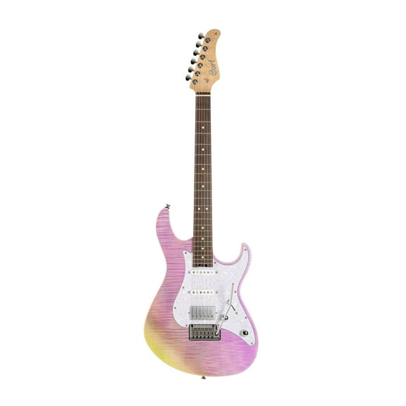 Cort G Series 280 Select Double Cutaway Electric Guitar - Trans Chameleon Purple