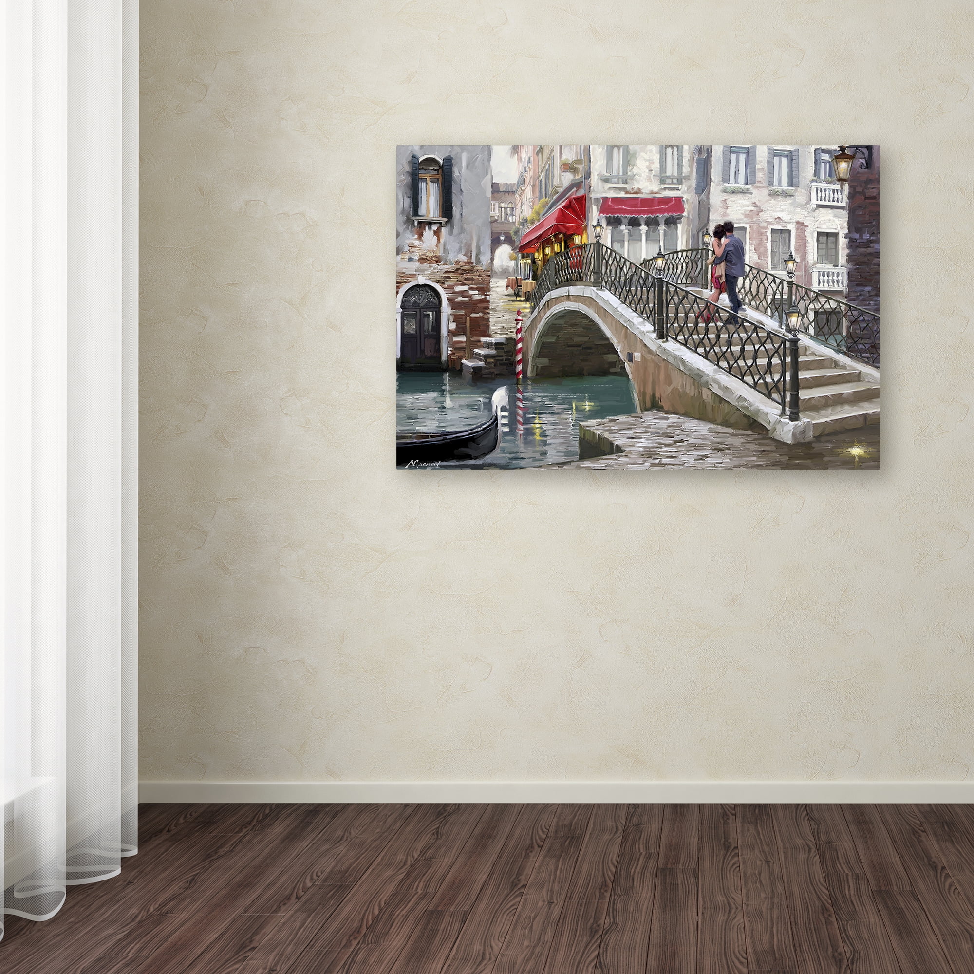Trademark Fine Art The Macneil Studio Venice Bridge Canvas Wall Art - 22x32