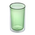 thumbnail image 3 of Forma Professional 14 oz Green Glass Tumbler - Double Wall, Borosilicate - 3 1/4" x 3 1/4" x 5 1/4" - 12 count box, 3 of 11