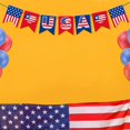 thumbnail image 6 of Aojekbee Independence Day National Day Banner Flag Red White Blue Stars Stripe Print Pennant Banner 4th of July Holiday Decorations, 6 of 7
