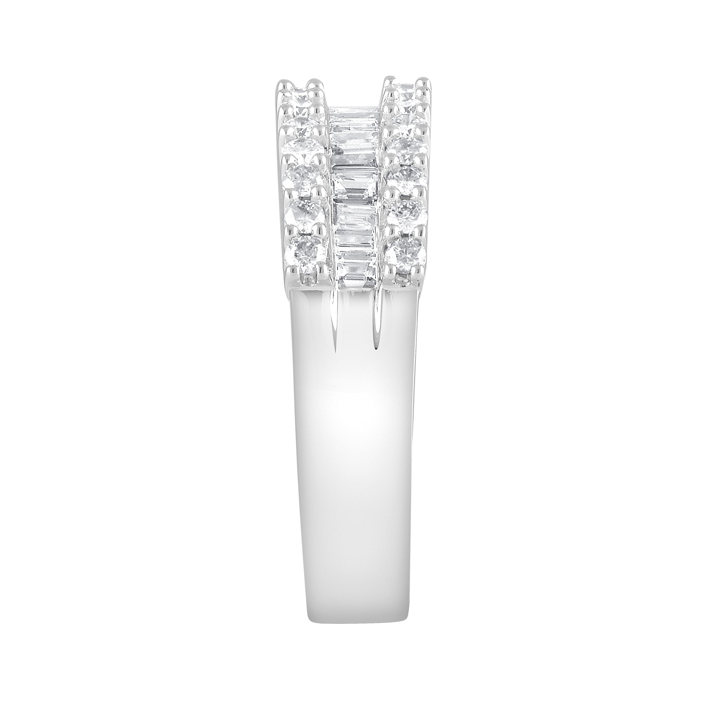 Unique Moments 1.00 Ct Lab Grown Diamond Ring in 925 Silver for Women (HI-SI/I1) for Women