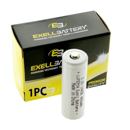 3.2V 400mAh Li-FePO4 14430 Rechargeable Battery 4/5AA LifePO4, IFR 14430P
