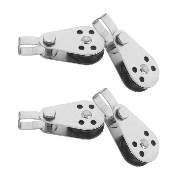 DEEPCRAFF Boat Kayak Pulley Heavy Duty Stainless Steel Marine Use 4Pcs