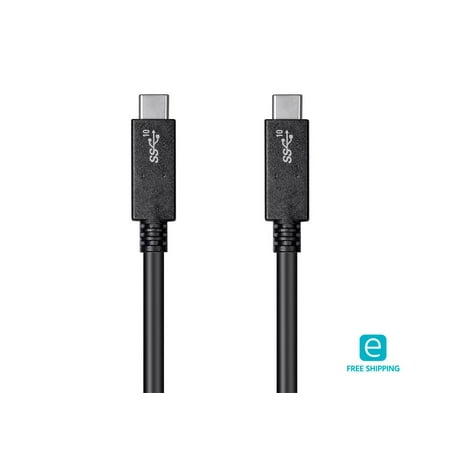 UPC: 0889028068809 | Monoprice USB C to USB C 3.1 Gen 2 Cable – 0.5 Meter (1.6 Feet) – Black | 10Gbps  5A  30AWG  Type C  Compatible with Xbox One / PS5/ Switch / iPad / Android and More – Essentials Series