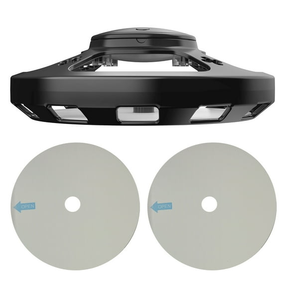 BLEEUS Flea Traps With 5 Sticky Pads Pest Control Catcher For Indoor Outdoor （Black）