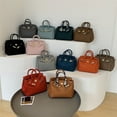 thumbnail image 2 of Beibei Shangpin 2025 Nueva moda europea y americana Litchi Pattern Lock 25CM Platinum Bag Bolso bandolera de un solo hombro para mujer, 2 of 5