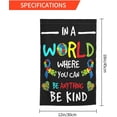 thumbnail image 3 of Hope Love Equality Inclusion Kindness Garden Flag 12.5 X 18 In Peace Outdoor Floral Mini Yard Flag House Flags Double-Sided Farmhouse Sign For Home Garden Decoration, 3 of 6
