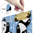 thumbnail image 4 of Coolnut Cute Panda Paw Blue Acrylic Clipboard with Low Profile Gold Metal Clip Standard A4 Letter Size Decorative Clipboards for Office,Jobsite,Medical,School, 4 of 7