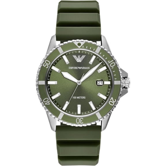 Emporio Armani World Explorer Men's Green Dial Quartz Watch AR11638
