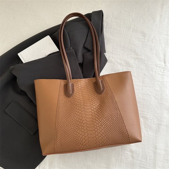 Leather Tote Bag For Women, Commuter Shoulder Bag, Large Work And Travel Handbag, Durable Soft Leather Versatile Everyday Carryall