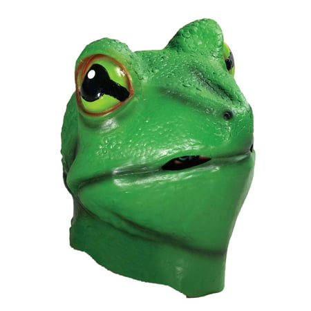 Unisex Deluxe Latex Frog Mask