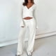 thumbnail image 5 of Top de Pilates para Mujer, Top de Yoga, Top de Ballet con Cuello en V, Larga, para Entrenamiento, Balletcore, Chica Limpia. L, 5 of 8
