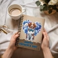 thumbnail image 3 of Brittany Spaniel Proud Dad Happy Father's Day Spiral Bound Journal Brittany Dog Lover Gifts Idea 5x7in Spiral Notebook - 02008, 3 of 5