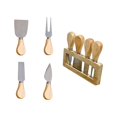thumbnail image 3 of JS Gourmet - Plateau de Service en Bambou avec 4 Outils à Fromage, 3 of 3