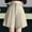 c03Beige, variant on LNWUY Women Girls Pleated Skirts with Shorts Elastic Waist Uniform Plus Size A-Line Short Mini Basic Skirt Casual Skirt Beige XXXXL