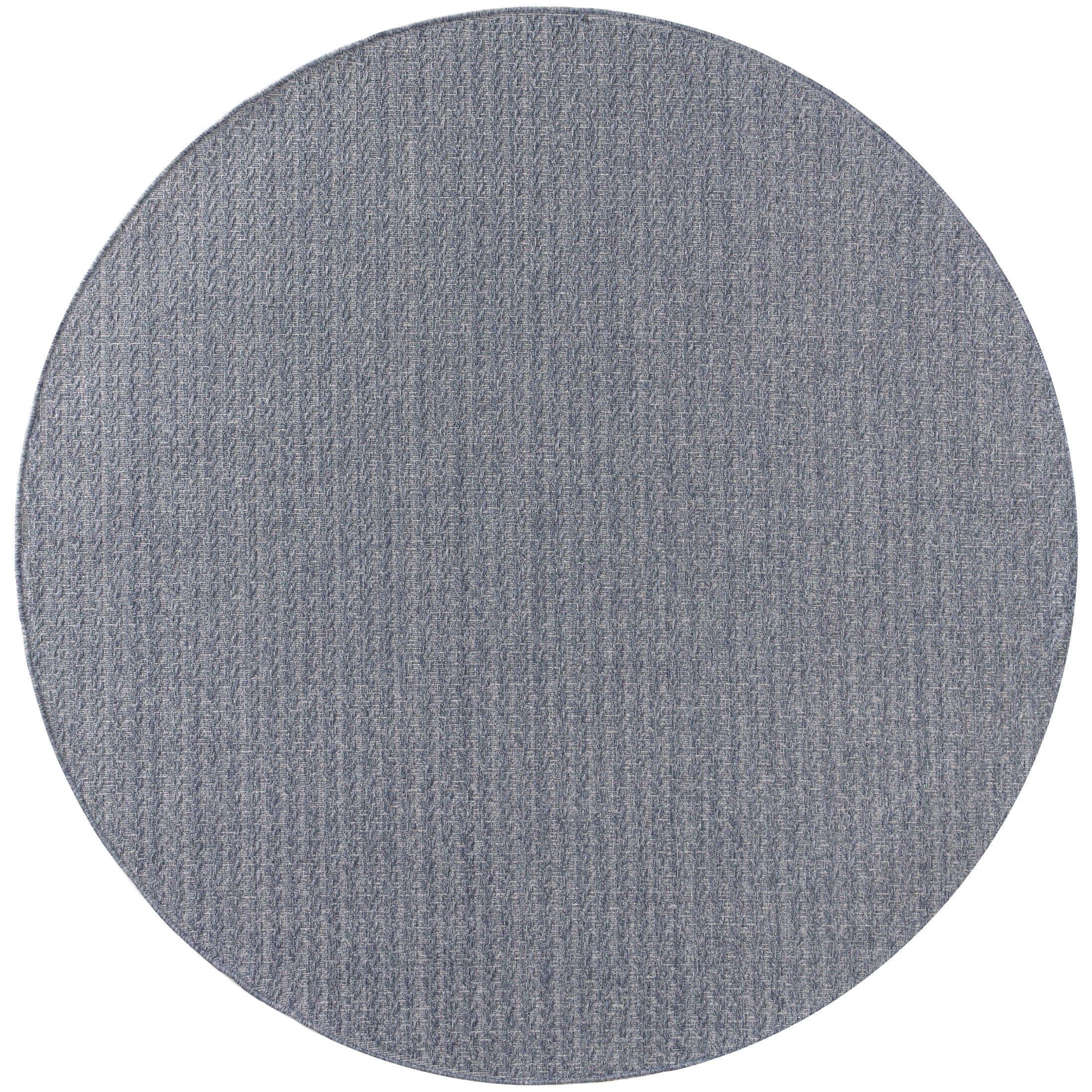 Nourison Tulum 8' x Round Denim Outdoor Rug