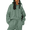 Bean Green, variant on Women's Fleece Jogger Sets 2 Pieces Sweatsuits Outfits Crop Top Hoodies Jogger Pants