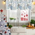 thumbnail image 5 of 2 Pack Blue White Porcelain Valances for Windows Bedroom Living Room Window Treatments, Traditional Oriental Chinese Art Rod Pocket Valance Drapes Short Kitchen Curtains Over Sink 54"x18", 5 of 8