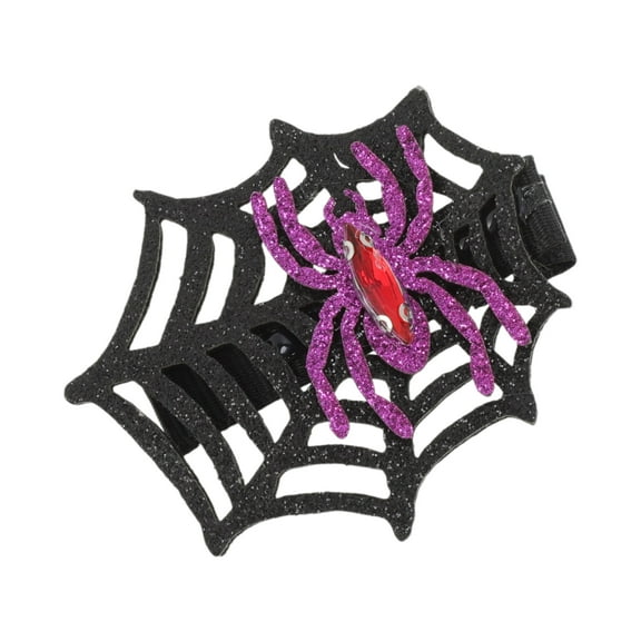 Unique Bargains 1 Pc Duckbill Clip Cute Halloween Hair Clip ["Spiderweb Design"]