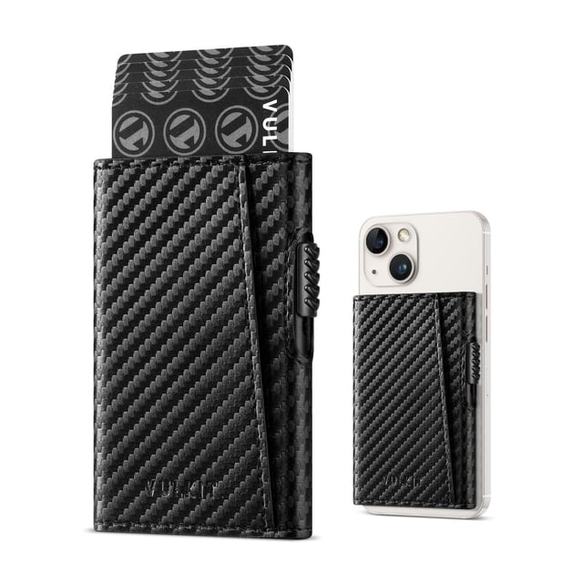 Billetera Magnética Slim de Cuero con Bloqueo NFC VULKIT para iPhone