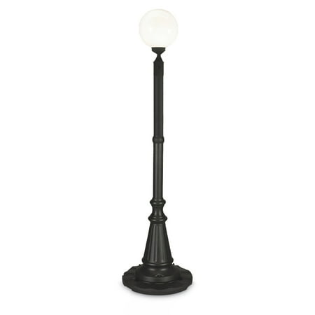 Patio Living Concepts Milano Black with White Globe Lantern