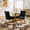 Black-1, variant on BSHTI Furniture Ultra Side Dining Chair Set of 2, Leopard Print Thickened Fabric Chairs with Neutral Solid Wood Legs & Bronze Nail Head – Statement Animal Print Dining Chair