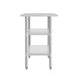 thumbnail image 6 of BizChair Stainless Steel 18 Gauge Work Table with 2 Undershelves - 60"W x 24"D x 34.5"H, NSF, 6 of 8