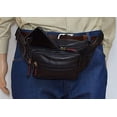 thumbnail image 5 of Front Pocket RFID Protected Genuine Leather Fanny Pack Waist Bag Organizer with Adjustable Belt Multiple Pockets For Men and Women, 5 of 15