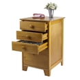 thumbnail image 6 of Maykoosh Rustic Refinement Filing Cabinet - 20"D x 18.75"W x 29"H, With 3 Small Utility Drawers, Honey Finish Wood Construction, Leg Base Type, 6 of 6