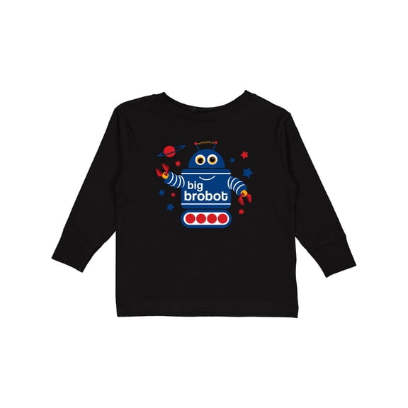 Inktastic Robot Brother Boys Long Sleeve Toddler T-Shirt