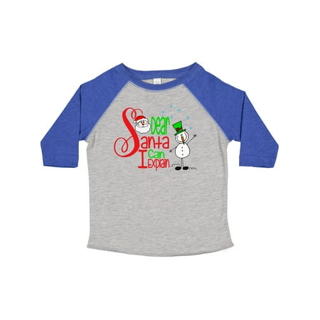 

Inktastic Dear Santa I Can Explain Cute Snowman and Snowflakes Boys or Girls Toddler T-Shirt