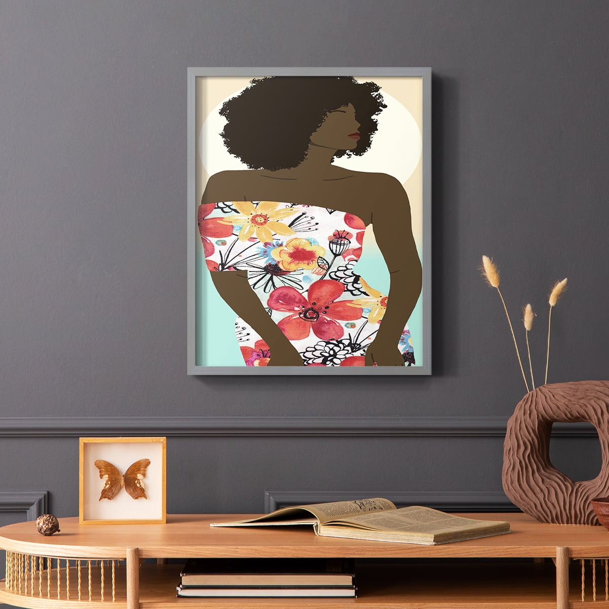 You Go Woman II Framed Print - Solid Wood in Single Picture Frame Solid Wood 2 Framed Print