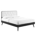 thumbnail image 3 of Modway Bridgette Queen Wood Platform Bed With Splayed Legs, Black/White, 3 of 4