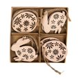 thumbnail image 2 of Abbracc 8Pieces Easter Wood Slices Rabbit Shapes Easter Egg Decorative Hanging Ornament, 2 of 9