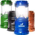 thumbnail image 1 of Farol de camping MalLome multicolor, paquete de 4 con 350 lúmenes, 1 of 9