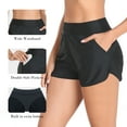 thumbnail image 3 of RELLECIGA Women's High Waisted Swim Shorts with Pockets UV Sun Protection 3 inches Board Shorts Swimwear Bathing Suit, 3 of 9