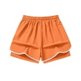 thumbnail image 4 of Women's 2 in 1 Running Shorts with Liner Pockets Quick Dry Athletic Workout Gym Shorts with Pocket, 4 of 6