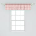 thumbnail image 2 of Ambesonne Geometric Window Valance, Rhombus Stripes Line, 54" X 12", Pale Pink, 2 of 3