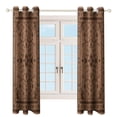 thumbnail image 4 of Bohemia Blackout Curtains Window Drapes Room Darkening Thermal Insulated Grommets Blackout Curtains, for Living, Dining, Bedroom,2 Panels, 4 of 6