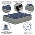 thumbnail image 4 of Emma + Oliver 18" Raised Inflatable Air Mattress with Internal Electric Pump, Queen Size, 4 of 14