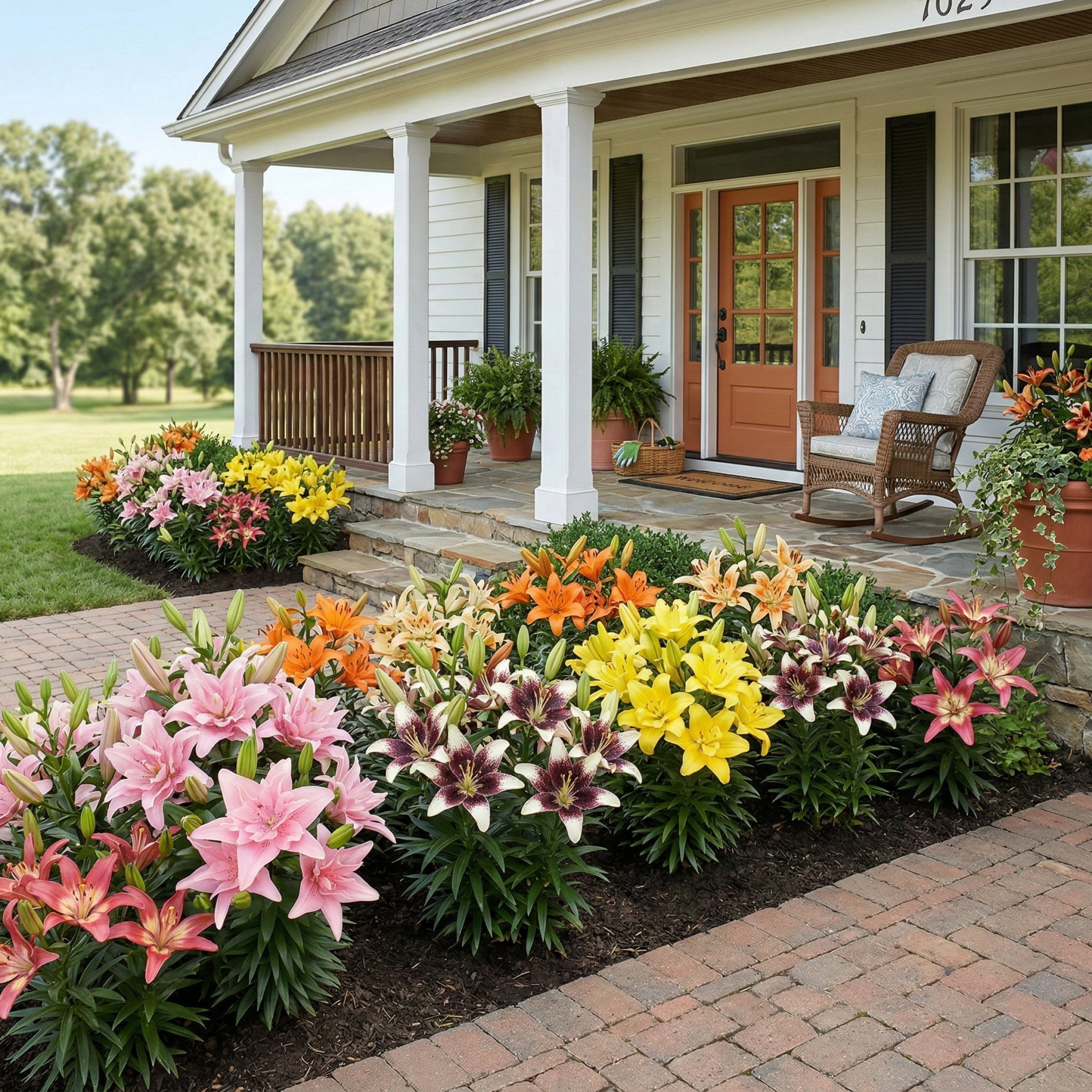 National Plant Network  Lily Asiatic Pollen Free Mixed Bulbs (6-Pack